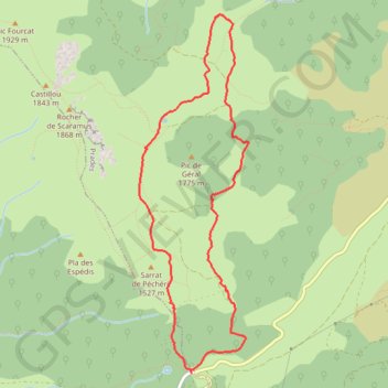 Ax Chioula Col de Marmare GPS track, route, trail