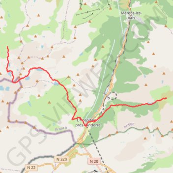 Pyrénées - Besines - Ruhle GPS track, route, trail