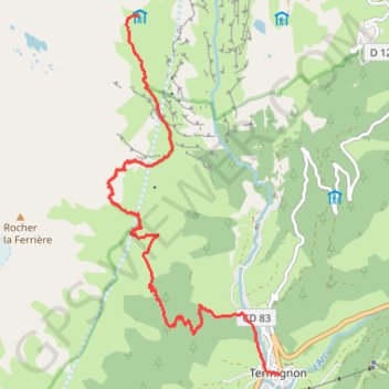 Refuge de l'Arpont - Termignon GPS track, route, trail