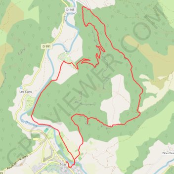 Roc Nantais - 14,5 kms - 650 m GPS track, route, trail