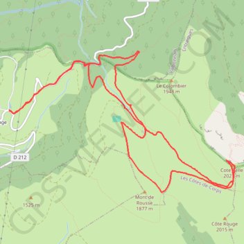 Cote belle GPS track, route, trail