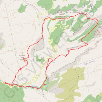 Gemenos - les 3 cols GPS track, route, trail