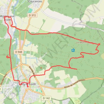 Moigny géonaute GPS track, route, trail