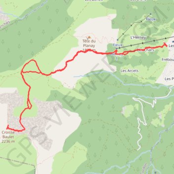 Croisse Baulet GPS track, route, trail