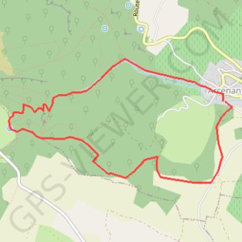 La vallée du raccordon GPS track, route, trail