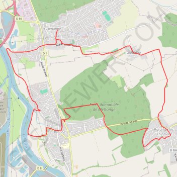 MOSELLE ET FORÊT GPS track, route, trail