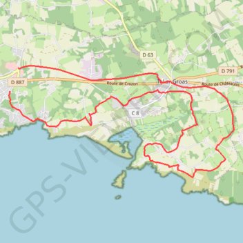 Crozon - Treboul GPS track, route, trail