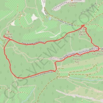 Autour des Dentelles Sarrasines GPS track, route, trail