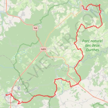 J1_La_Roche_en_ardennes_St_Hubert GPS track, route, trail