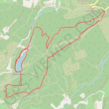 Lac du paty - Chapelle - Col de la Madeleine GPS track, route, trail