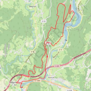 Autour de Neuville-sur-Ain GPS track, route, trail