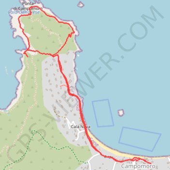 Genois - Campomoro GPS track, route, trail