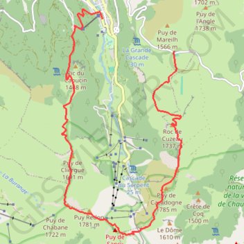 Rando du -Le Mont Dore (Auvergne) GPS track, route, trail