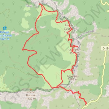 Les 3 Becs GPS track, route, trail