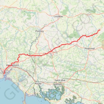 Itinéraire_recommandé GPS track, route, trail