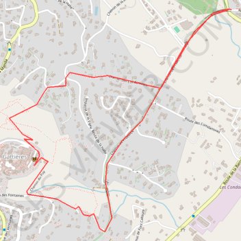 Carros-Gattières GPS track, route, trail