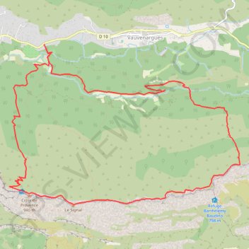 Sainte Victoire-Vauvenargues-Plaideurs GPS track, route, trail