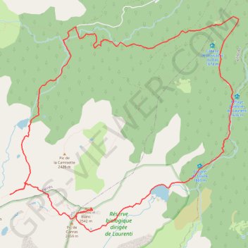 Le Laurenti et le sommet du Roc Blanc GPS track, route, trail