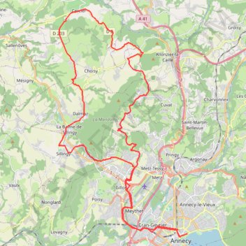 06 - Tour de la Mandallaz GPS track, route, trail