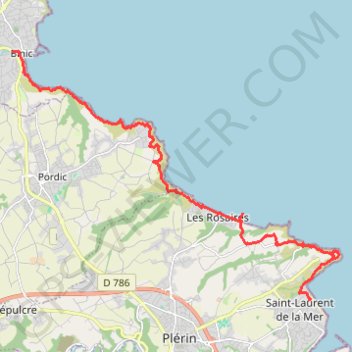 Saint Brieuc - Binic GPS track, route, trail