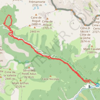 Col de Salèse GPS track, route, trail