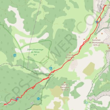 Vers Veymont par Chabrinel GPS track, route, trail