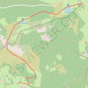 Petit Balon depuis le Hilsen GPS track, route, trail