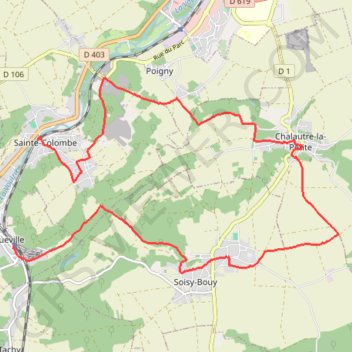 Chalautre-la-Petite GPS track, route, trail