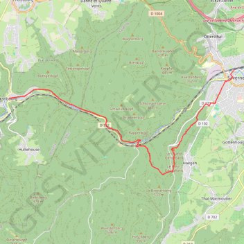 De Lutzelbourg à Saverne GPS track, route, trail