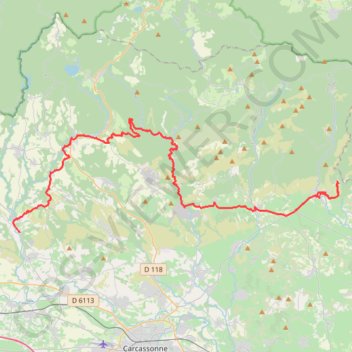 Montolieu-Caunes Minervois GPS track, route, trail