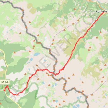 Saint Etienne de Tinée - Pontebernardo par le pas de Vens GPS track, route, trail