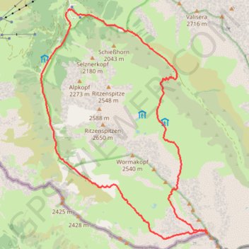 Rothbühelspitze GPS track, route, trail