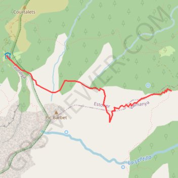 Ras del Prat aux Cortalets Variante GPS track, route, trail