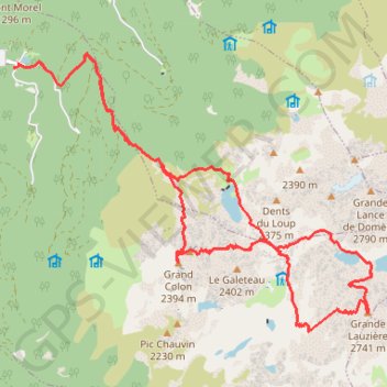 Grande Lauzière et Grand Colon (Belledonne) GPS track, route, trail