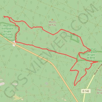 Tour du Cuvier Chatillon rando douce GPS track, route, trail