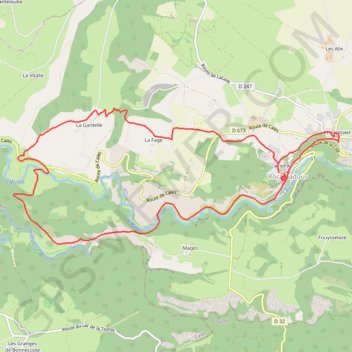 Autour de Rocamadour GPS track, route, trail