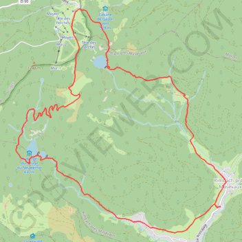 Lac des Perches et Neuweiher GPS track, route, trail