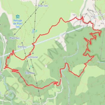 Aussois GPS track, route, trail