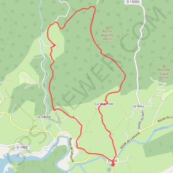 Haut-Languedoc-La-Lauze GPS track, route, trail