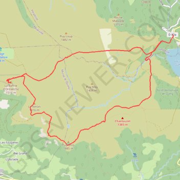 Lac de Guerry GPS track, route, trail