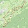 Raquettes Foncine-le-Haut belvédère de la Roche Chatelblanc GPS track, route, trail