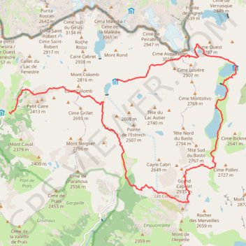 J2 - refuge de Nice - Madone GPS track, route, trail