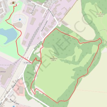 Le Mont Pelé - Desvres GPS track, route, trail