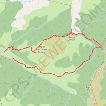 Petit Croisse Baulet GPS track, route, trail