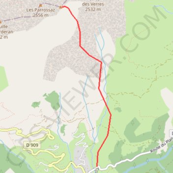 Les Parossaz - Antécime E GPS track, route, trail