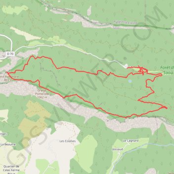Grand Pomerolle Petit Pomerolle GPS track, route, trail