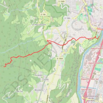 Rocher du Châtelard - La Lune GPS track, route, trail