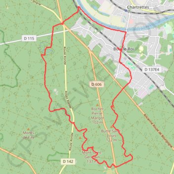 Randonnée Bois Le Roi (Fontainebleau) GPS track, route, trail