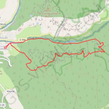Causse noir GPS track, route, trail
