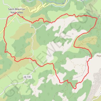 Saint Maurice de Navacelles La Buége GPS track, route, trail